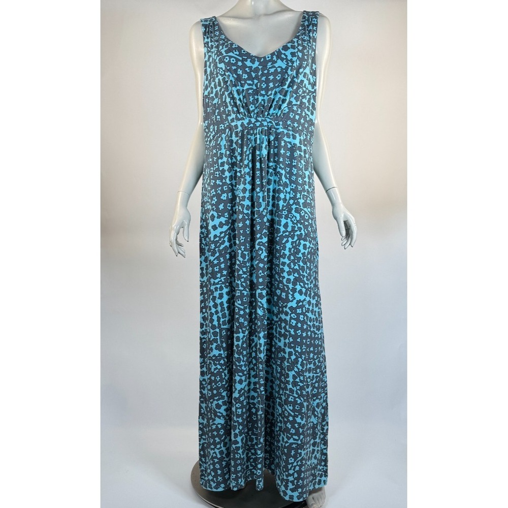 Boden Jersey Tank Dress Women 16 NWOT Maxi Stretch Viscose Sleeveless Floral